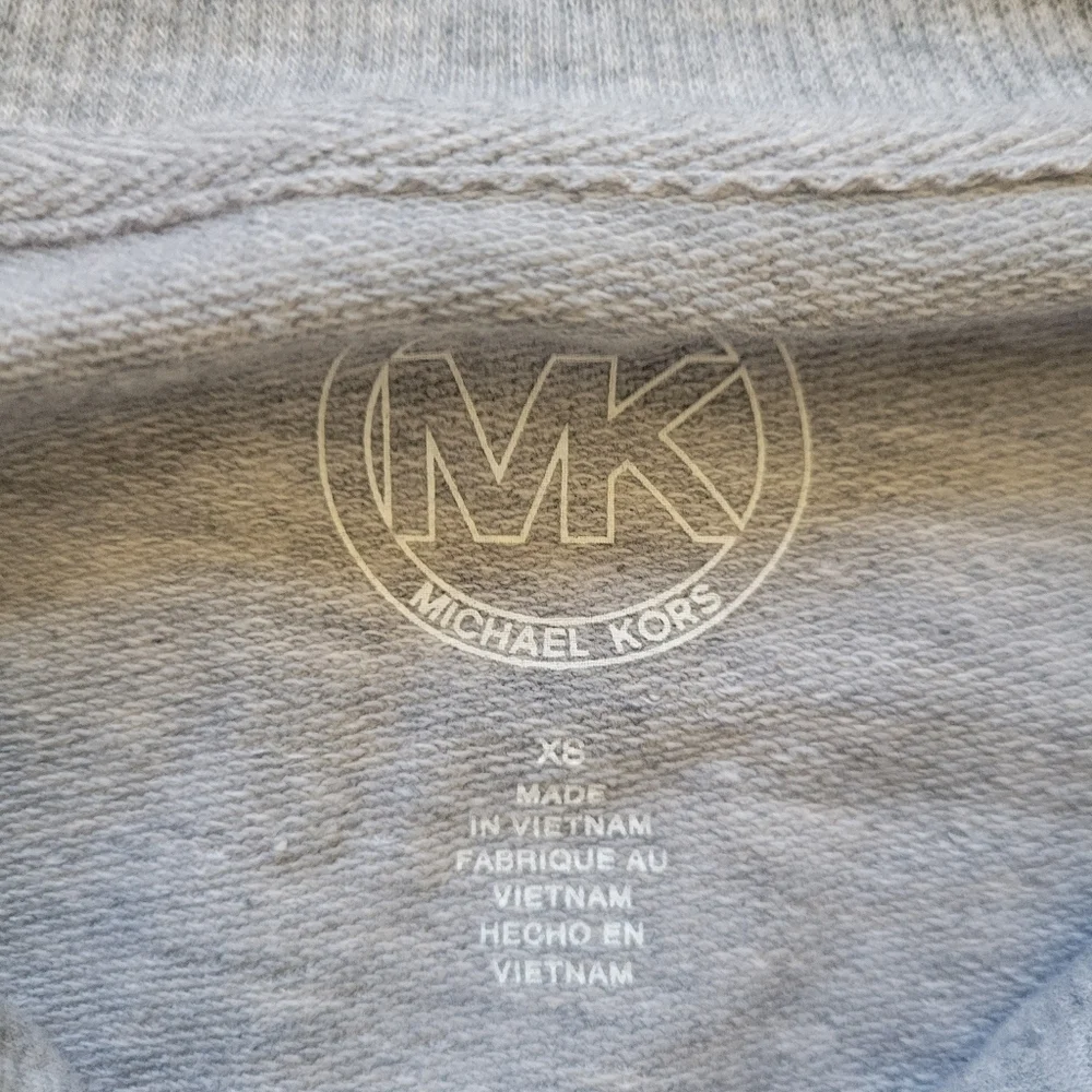 Michael Kors Grey Lace-Up Hoodie Sweatshirt XS - Picture 5 of 5